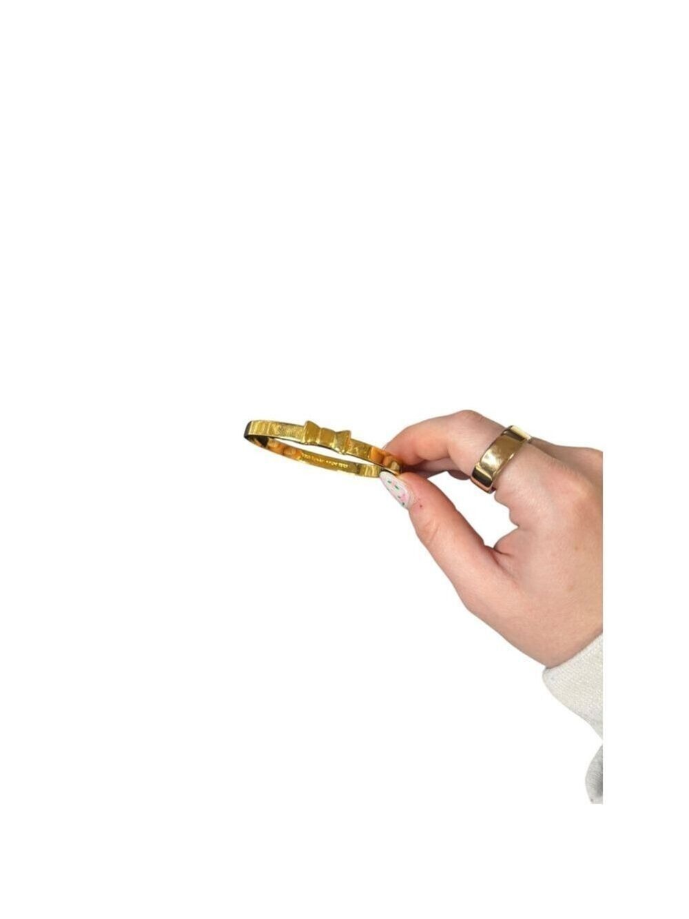 Women's Kate Spade Gold Bow Bangle Bracelet One Size